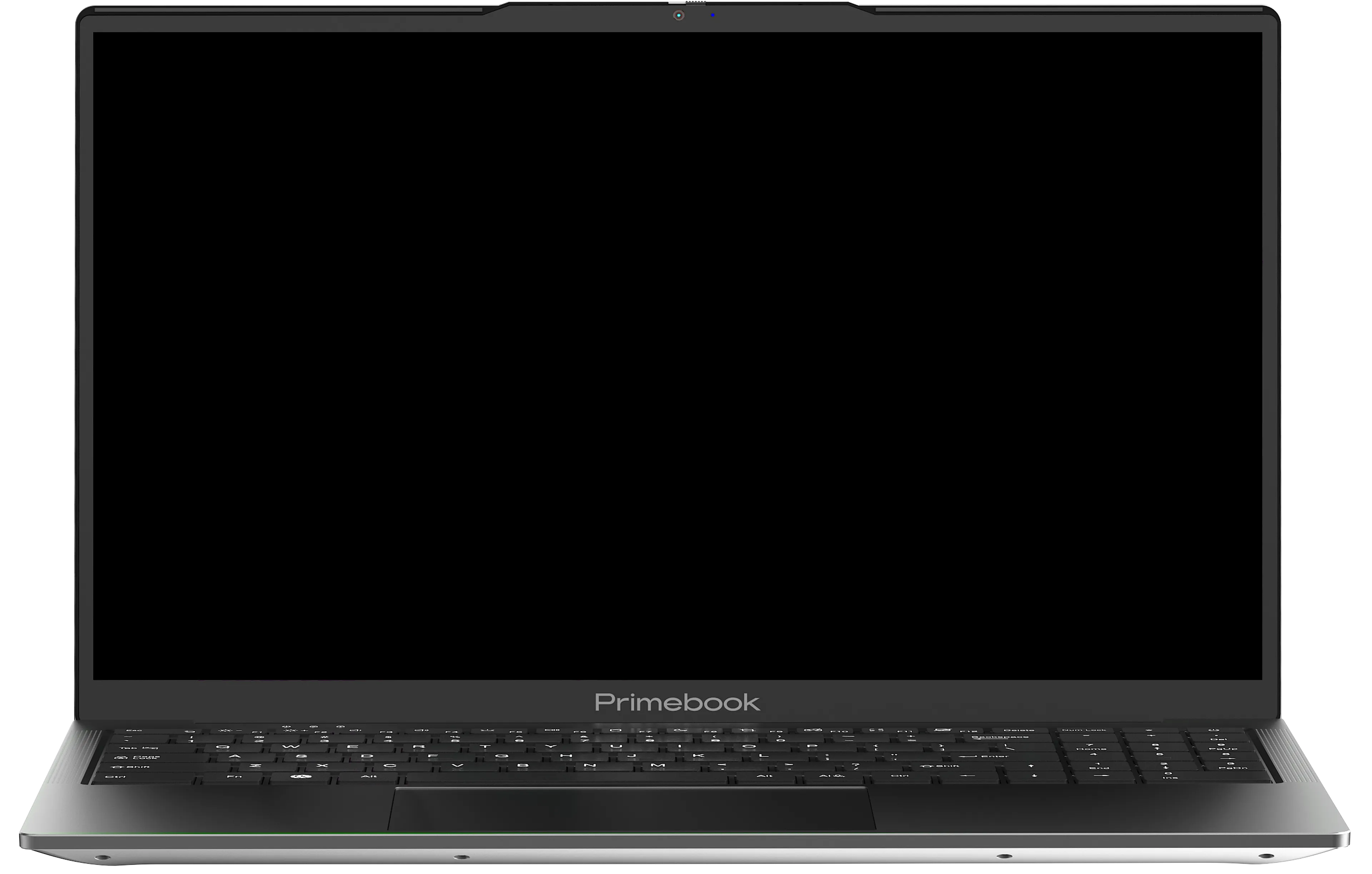 Primebook laptop streaming a PrimeX Cloud PC session on its screen